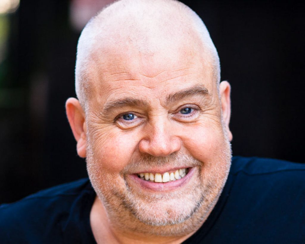 Actor from call the midwife, Cliff Parisi smiling