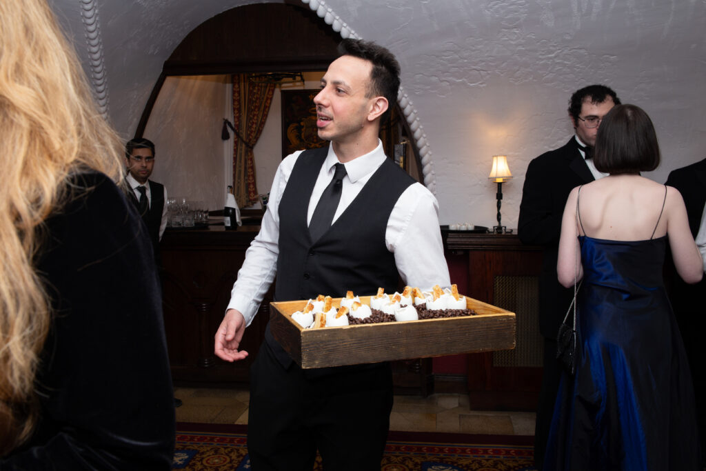 Waiter at corporate event