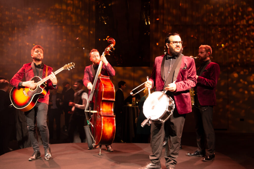 Band playing at event