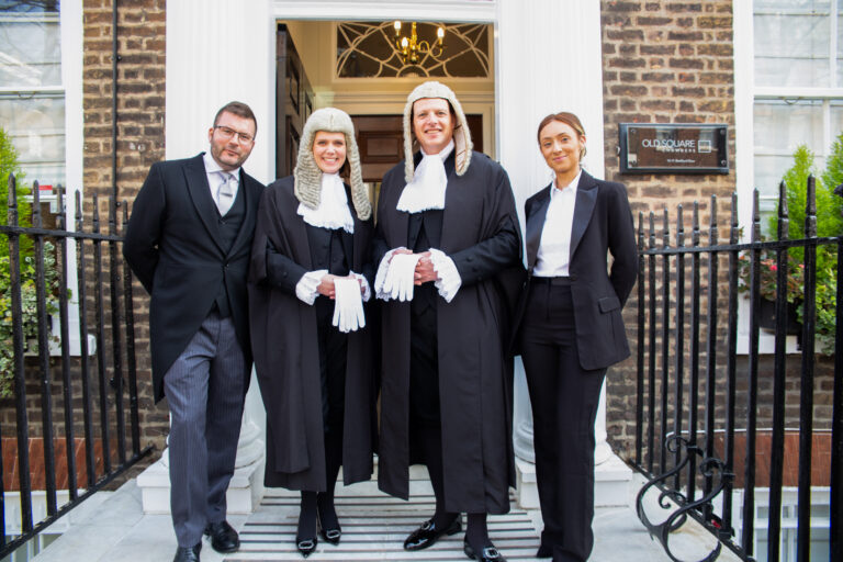 Barristers on silks day in wigs