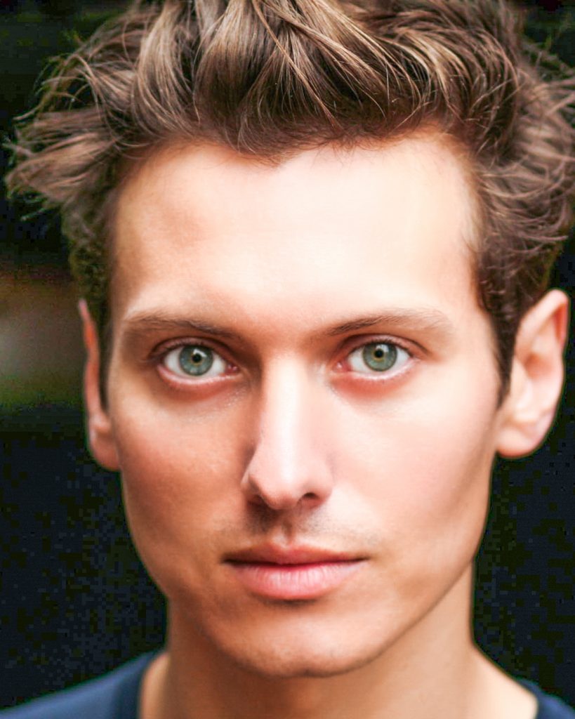 Chiselled faced actor with big green eyes